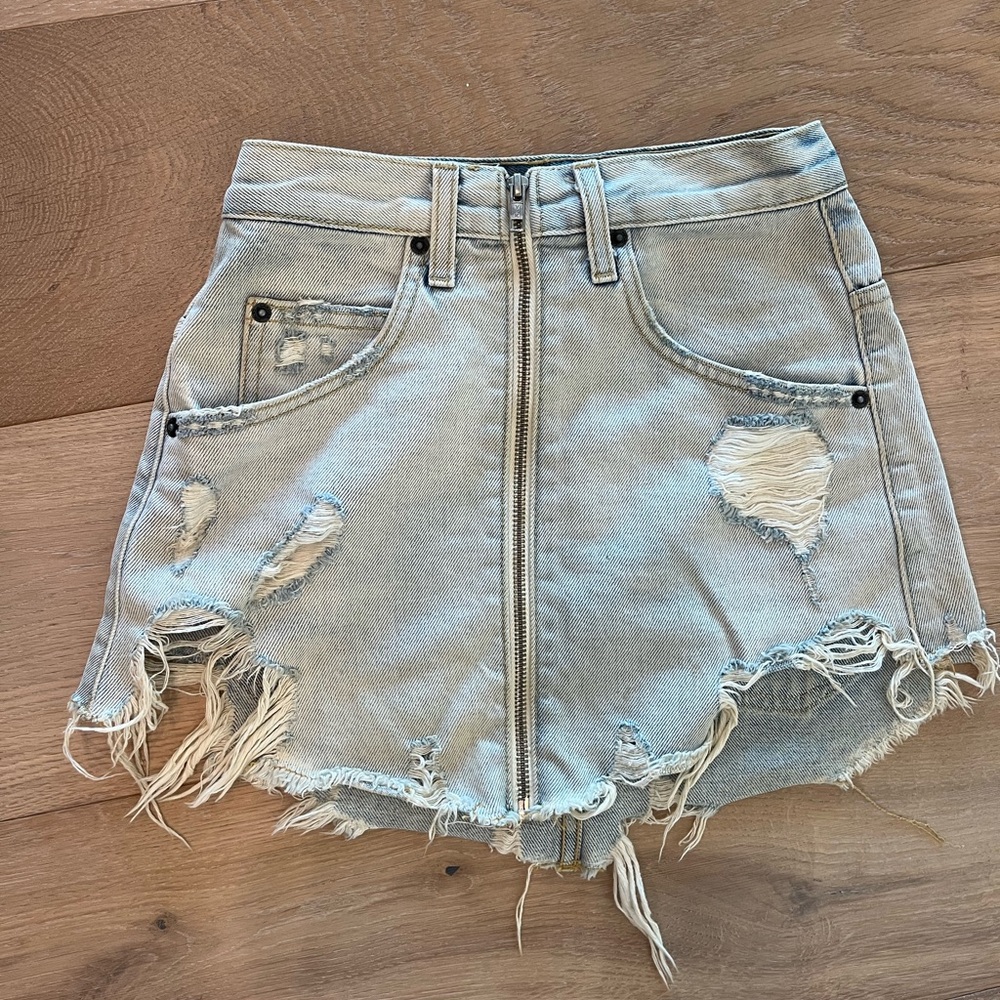 LF Carmar Denim Skirt Size 23